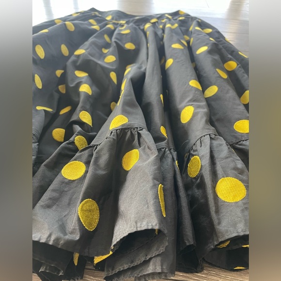 Batsheva Black Skirt with Yellow Polka Dots - Picture 2 of 5
